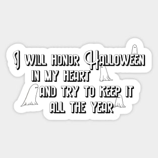 Halloween In My Heart Sticker